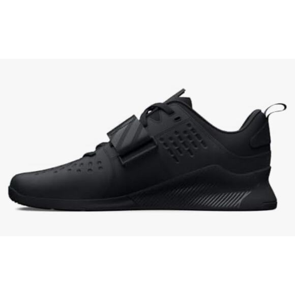 Under Armour Reign Lifter Triple Black Gym Shoes 3028028-001 Mens 11.5